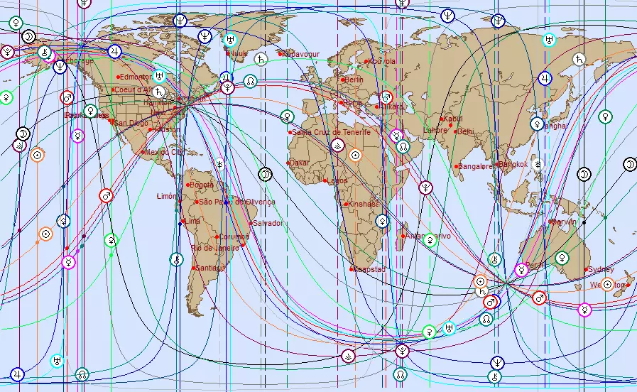 AstroCartography Chart