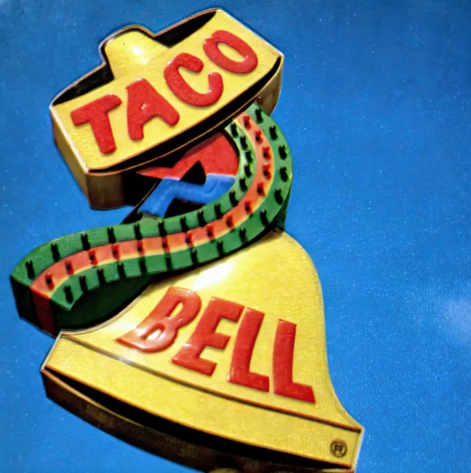 Vintage Taco Bell sign from 1972