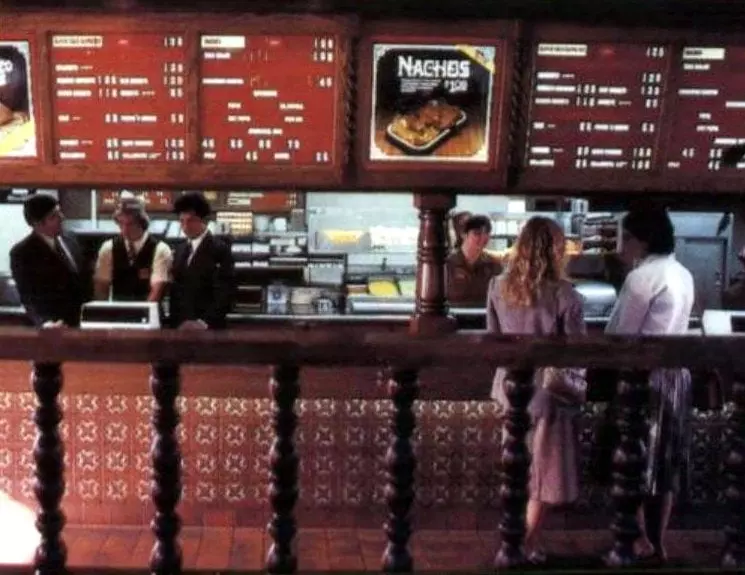 Vintage Taco Bell fast food restaurants in 1981