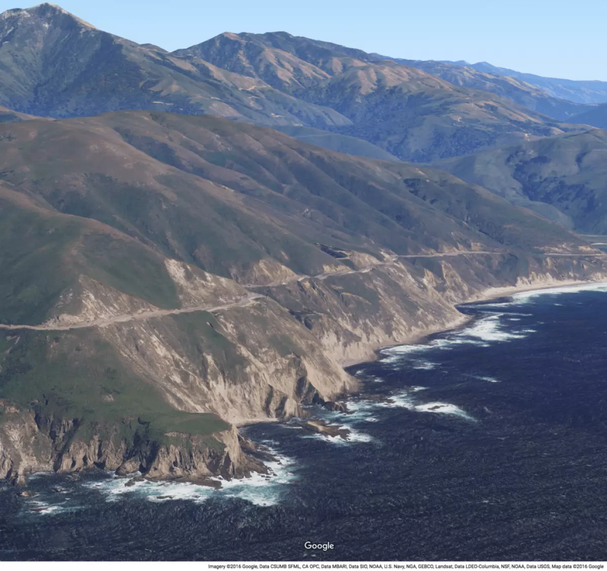 Google Earth coastline