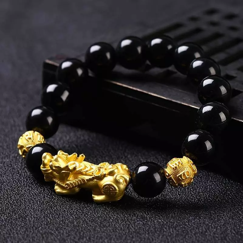 Black Obsidian Piyao Bracelet