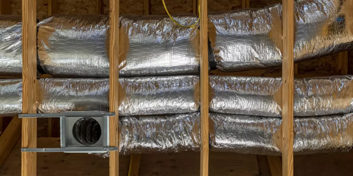 hvac ducting in new construction home