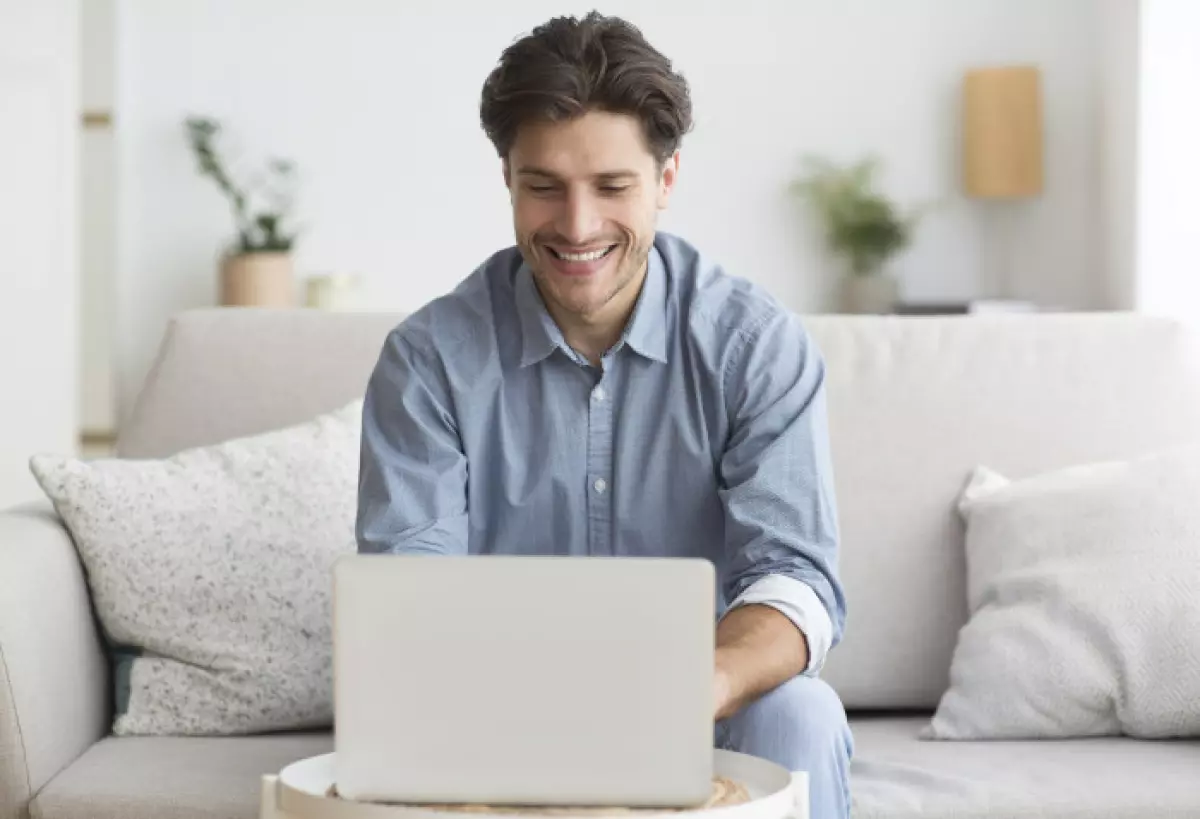 Couple reviewing information about owning vacation rental.