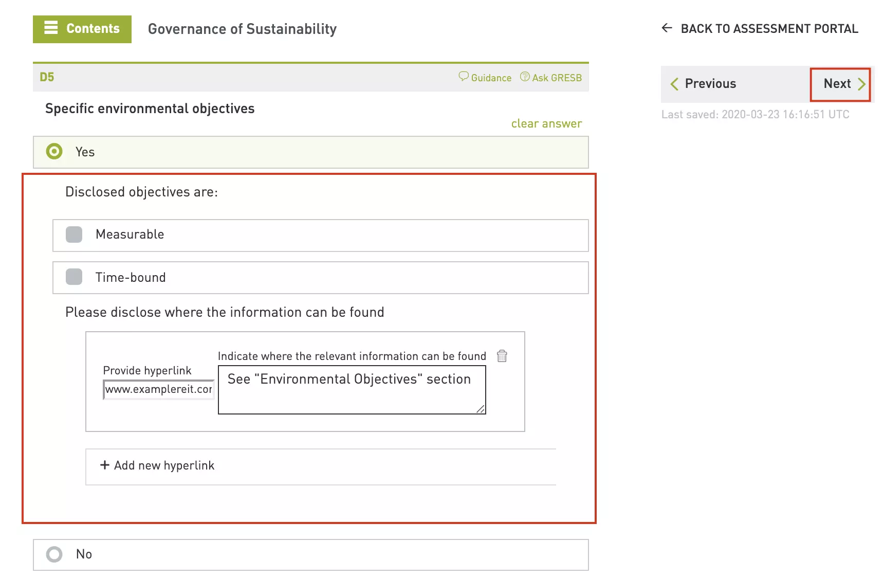 GRESB Portal Login