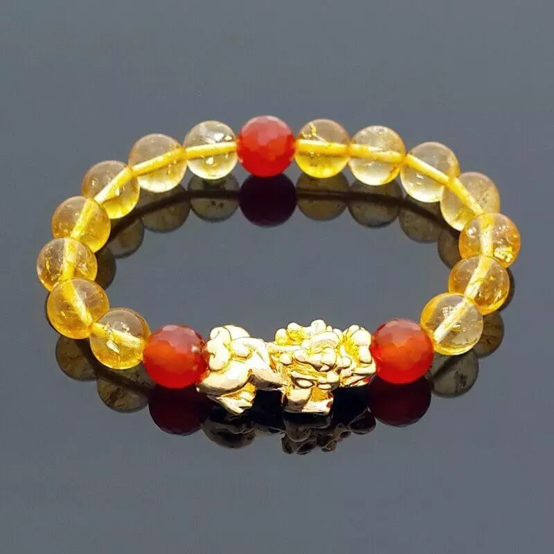 02-Citrine Pi Yao Bracelet-Amazon.com-FengshuiGe Store