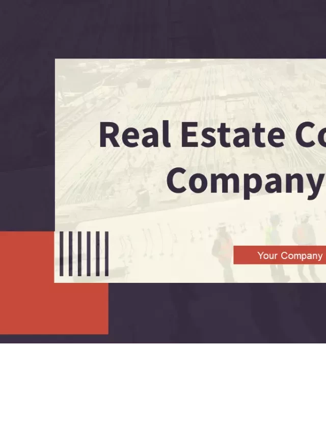   Real Estate Company Profile Templates: Pave the Path to Property Prestige!