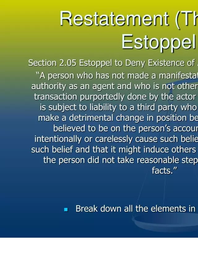   Understanding the Concept of Agency by Estoppel